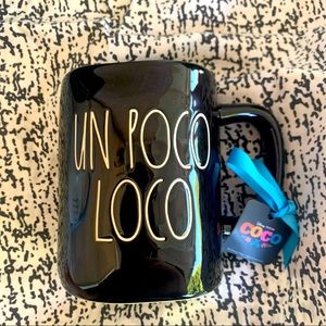 Disney Collection Rae Dunn “Un Poco Loco” Black Coffee Mug with Skull Coco NWT